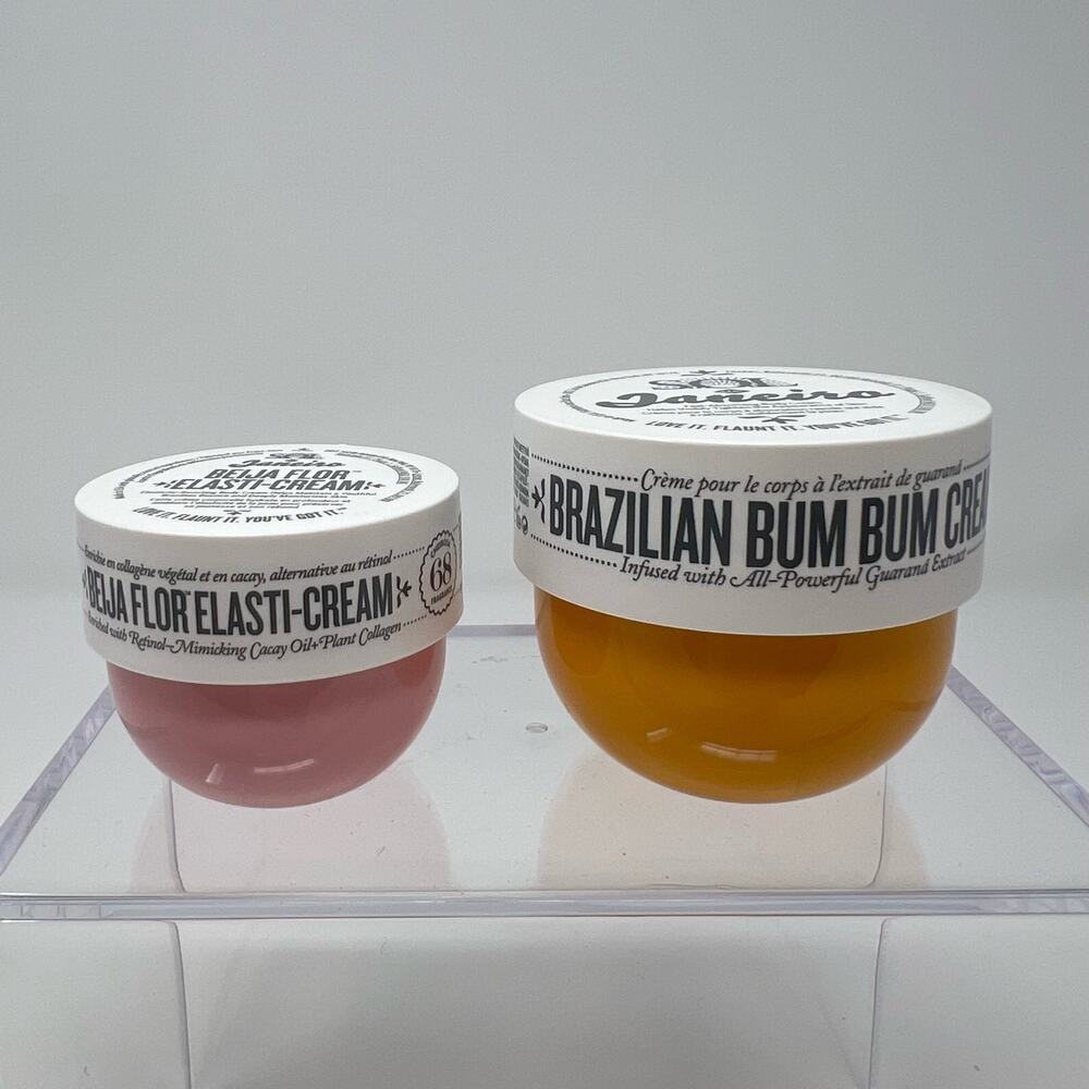 NIB Rio de Janiero Bundle of Bum Bum Cream and Beija Flor Elasti-Cream